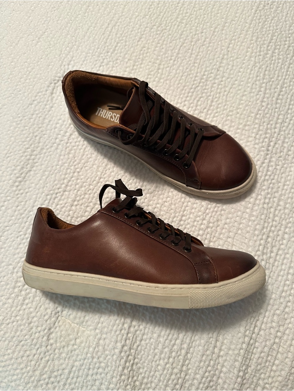 Thursday Premier Low Top Brown Leather Sneaker Size 8.5